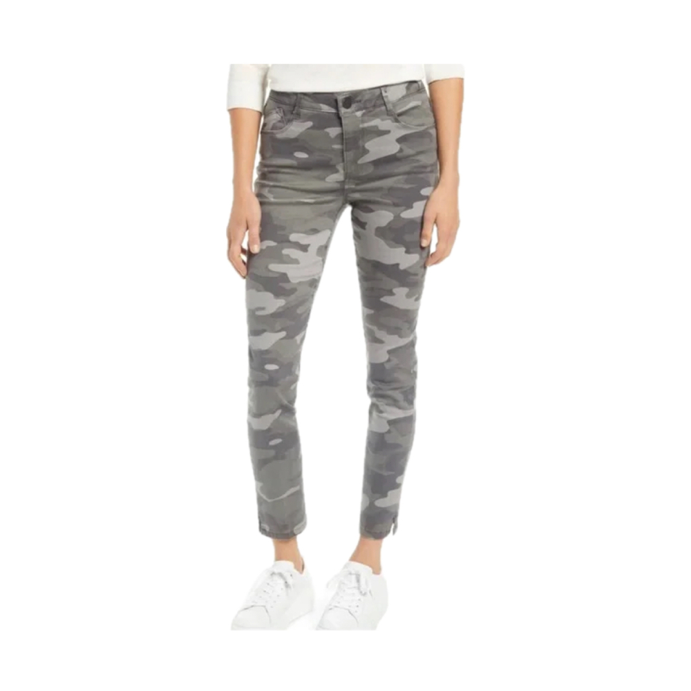 Wit & Wisdom Camo Print Ankle Skinny Jeans - Size 10P